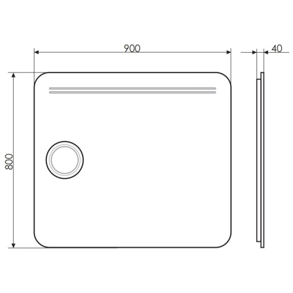 зеркало comforty лондон 90 с подсветкой зеркало comforty лондон 90 с подсветкой
